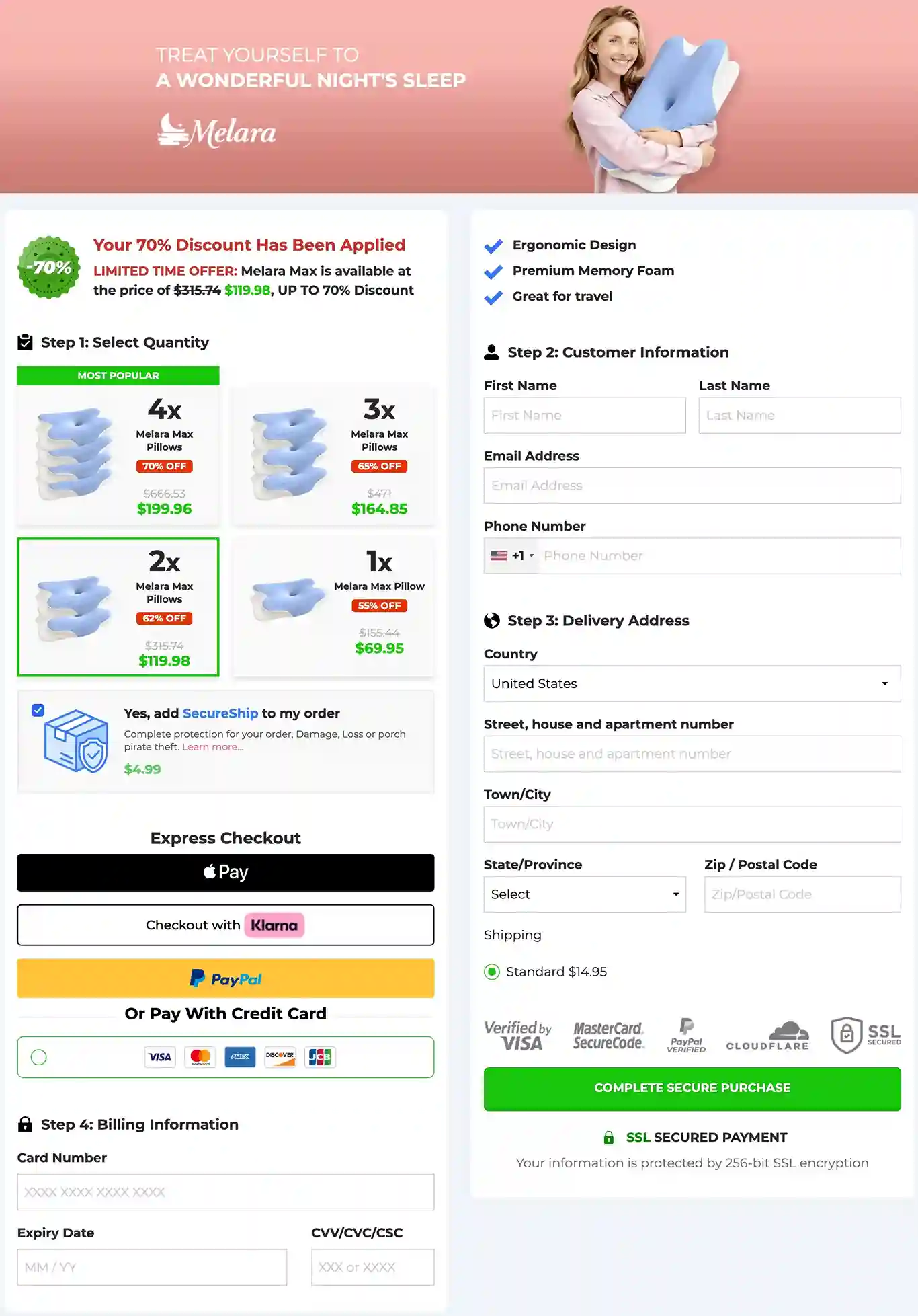 Melara Max Secure Checkout — Buy Online Today