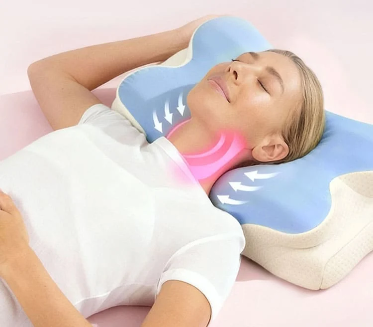 Melara Max Butterfly Contour Memory Foam Pillow — Full Product View